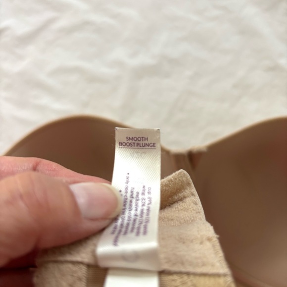 NWOT Cacique tan nude Smooth Boost Plunge Seamless Bra SZ 42C - Picture 8 of 13